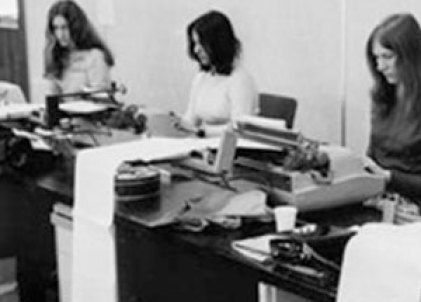 office workers of the 1980s