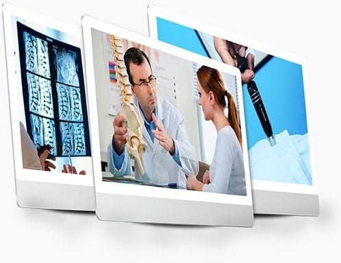 chiropractors assessing and treating patients shown